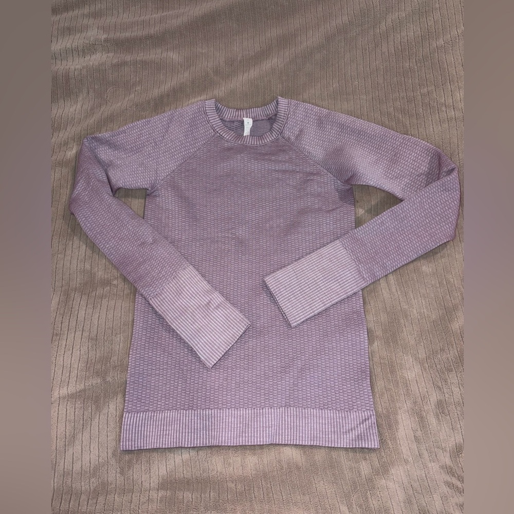 lululemon athletica Lavender Crewneck Long-Sleeve Top Size 4